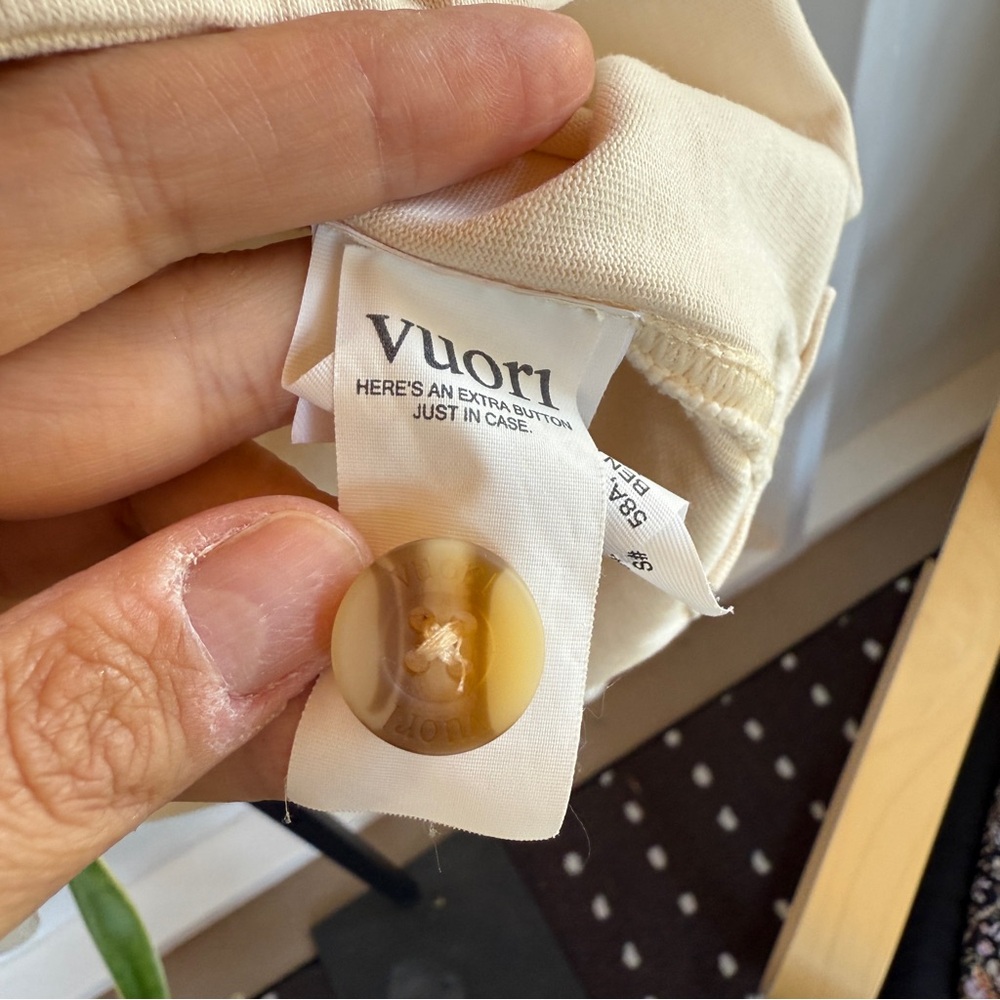 Vuori Shirt Jacket - Cream - Women XS/S - 100% Cotton - Picture 11 of 12